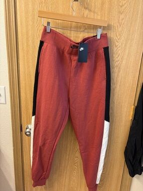 Nike Joggers with Black & White Side Panels